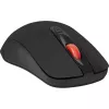 Belaidė RF tyli optinė pelė DEFENDER Nexus MS-195 — 1600 DPI, 2,4 GHz, Nano USB, abirankė, 2×AAA, juoda