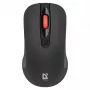 Belaidė RF tyli optinė pelė DEFENDER Nexus MS-195 — 1600 DPI, 2,4 GHz, Nano USB, abirankė, 2×AAA, juoda