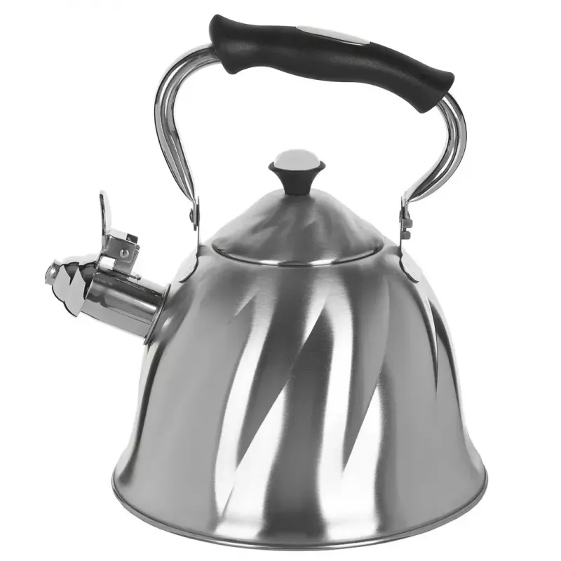 Virdulys Maestro MR-1305 – nerūdijančio plieno virdulys ant viryklės, 3,0 L, tinka indukcijai, su švilpuku, vyrių dangteliu