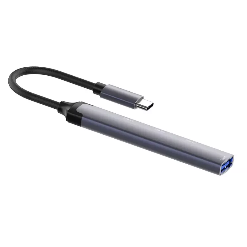 Docking stotelė ColorWay CW-HUB04 4-in-1 USB-C — HDMI, Gigabit Ethernet, USB-A, PD praėjimas