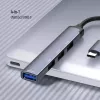 Docking stotelė ColorWay CW-HUB04 4-in-1 USB-C — HDMI, Gigabit Ethernet, USB-A, PD praėjimas