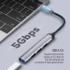 Docking stotelė ColorWay CW-HUB04 4-in-1 USB-C — HDMI, Gigabit Ethernet, USB-A, PD praėjimas