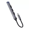 Docking stotelė ColorWay CW-HUB04 4-in-1 USB-C — HDMI, Gigabit Ethernet, USB-A, PD praėjimas