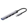 Docking stotelė ColorWay CW-HUB04 4-in-1 USB-C — HDMI, Gigabit Ethernet, USB-A, PD praėjimas