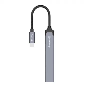Docking stotelė ColorWay CW-HUB04 4-in-1 USB-C — HDMI, Gigabit Ethernet, USB-A, PD praėjimas