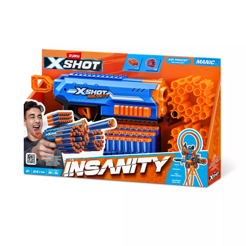 XSHOT Insanity Manic Blaster (24 strėlių) ZURU