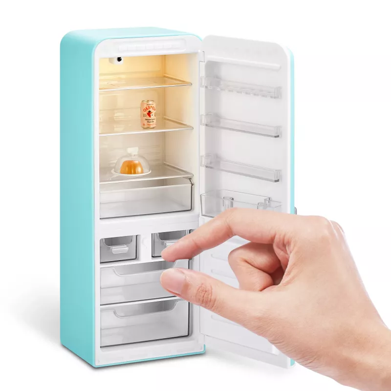 Žaidimų rinkinys Zuru Mini Brands Mini Minis Fill the Fridge – mini šaldytuvas su kolekcionuojamais maisto aksesuarais