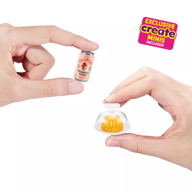Žaidimų rinkinys Zuru Mini Brands Mini Minis Fill the Fridge – mini šaldytuvas su kolekcionuojamais maisto aksesuarais