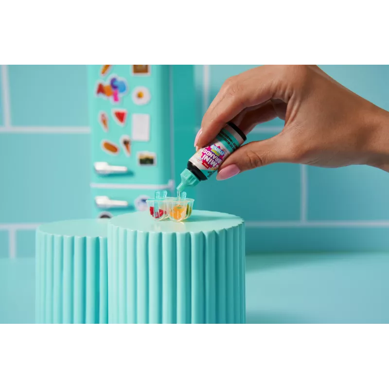 Žaidimų rinkinys Zuru Mini Brands Mini Minis Fill the Fridge – mini šaldytuvas su kolekcionuojamais maisto aksesuarais