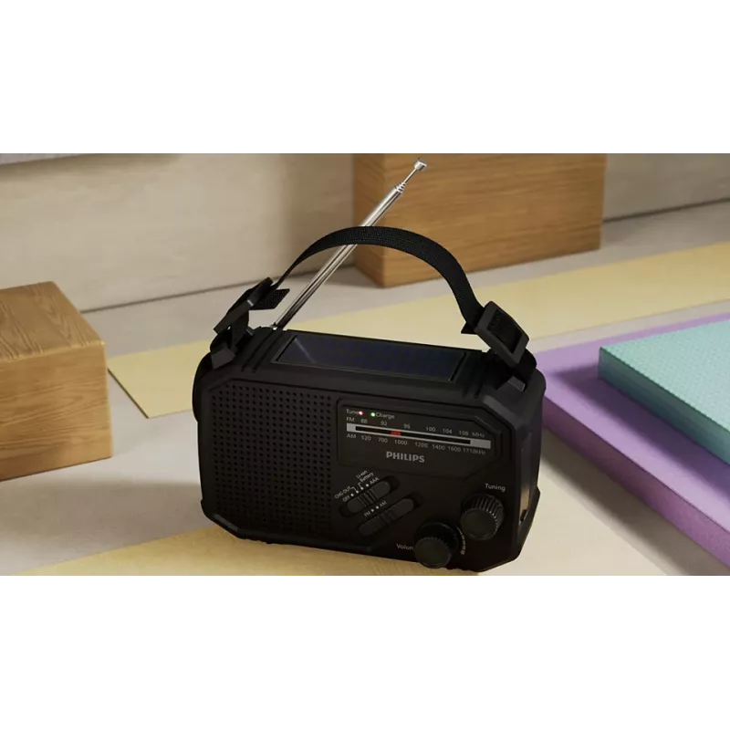 Nešiojamas radijas Philips TAR1609/00 Analoginis ir Skaitmeninis FM AM Juodas