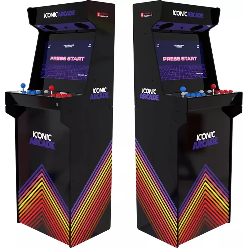 Arkadinis stalas Iconic Arcade — Full HD IPS 21 col., Cortex‑A72 1,5 GHz, 1 GB RAM, Wi‑Fi, Gigabit Ethernet, MicroSD, Bluetooth, DC maitinimas