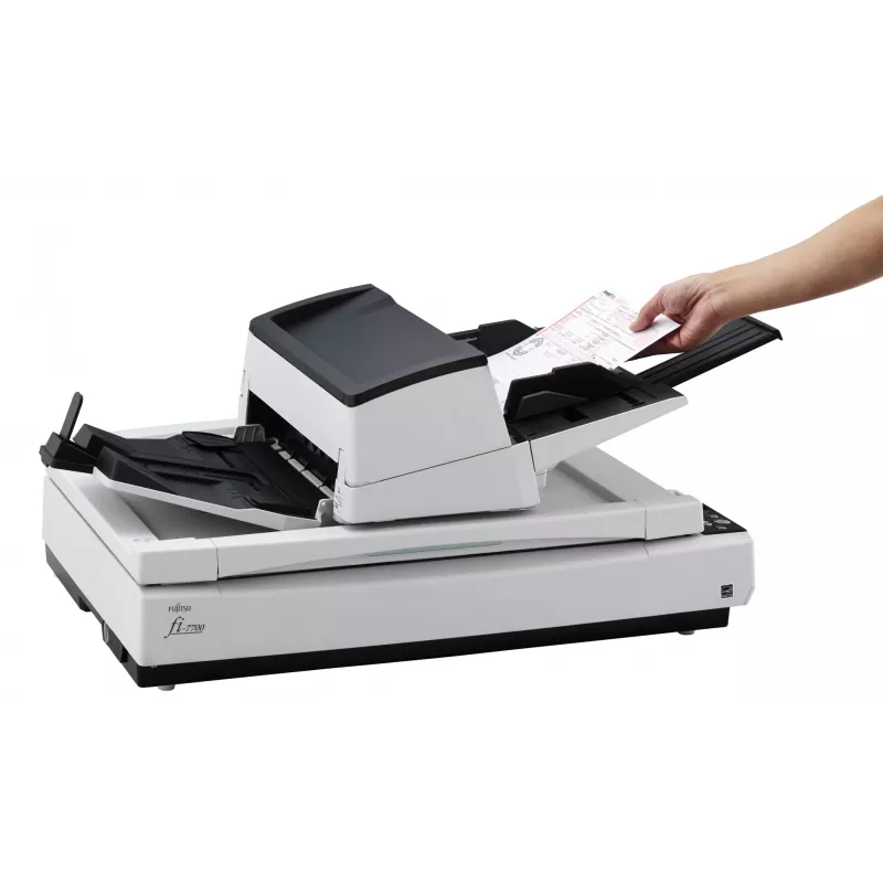 Ricoh fi-7700S plokščiasis ir ADF skaitytuvas 600 x 600 DPI A3 juoda, balta