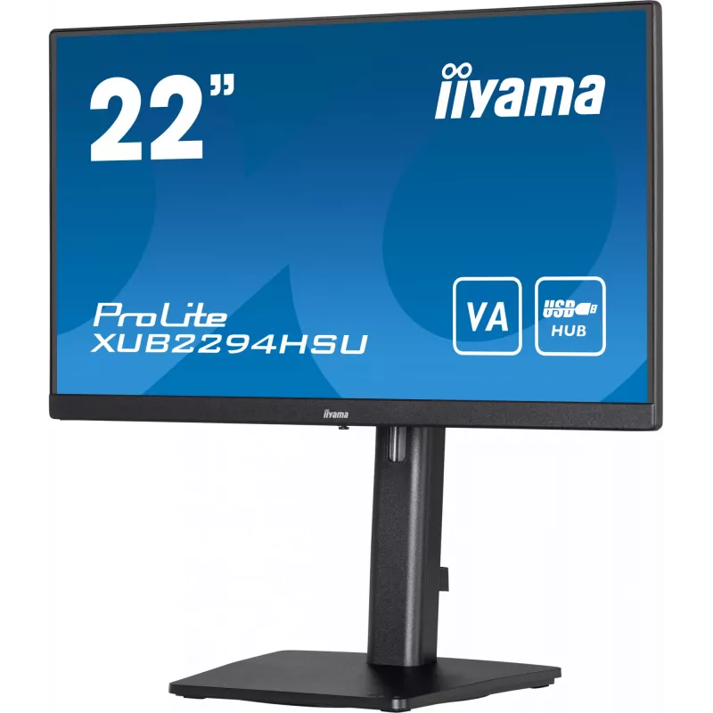 Monitorius iiyama ProLite XUB2294HSU-B2 21.5 colių Full HD VA su reguliuojamu aukščiu