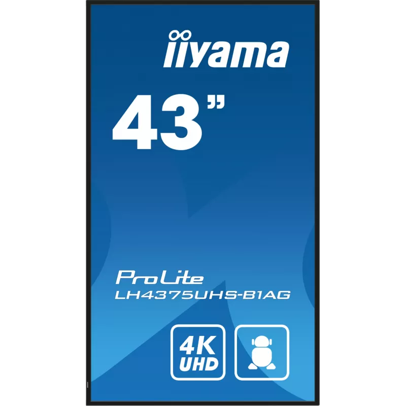 iiyama 43W LCD 4K signage panel 43 colių