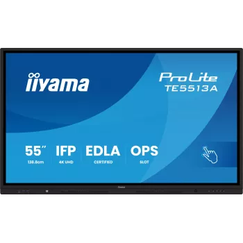 Interaktyvus ekranas IIYAMA TE5513A-B2AG 55 colių liečiamas monitorius