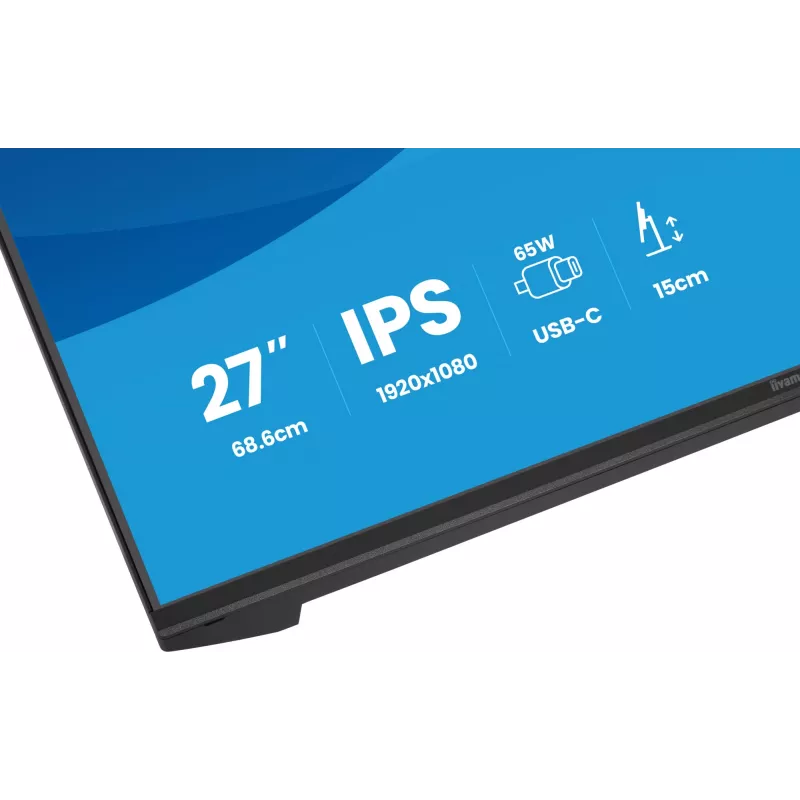 iiyama ProLite XB2797HSN-B1 monitorius 68.6 cm (27 col.) 1920 x 1080 pikselių Full HD IPS juodas