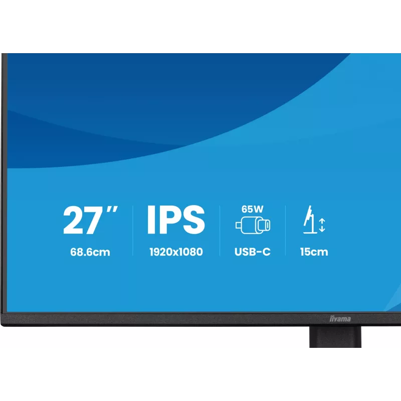 iiyama ProLite XB2797HSN-B1 monitorius 68.6 cm (27 col.) 1920 x 1080 pikselių Full HD IPS juodas
