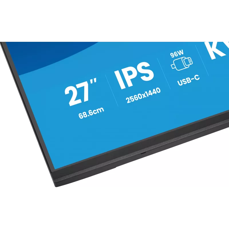 Monitorius IIYAMA ProLite XB2797QSNP-B1 27 colių (68.6 cm) 2560×1440 QHD LED, 16:9, matinis, garsiakalbiai, USB 3.2 šakotuvas, aukščio reguliavimas, VESA
