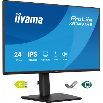 Monitorius IIYAMA XB2491HS-B1 60,5 cm (23,8 col.) 16:9 IPS su HDMI, DisplayPort ir įmontuotais garsiakalbiais