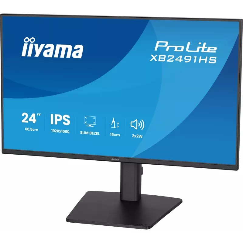 Monitorius IIYAMA XB2491HS-B1 60,5 cm (23,8 col.) 16:9 IPS su HDMI, DisplayPort ir įmontuotais garsiakalbiais