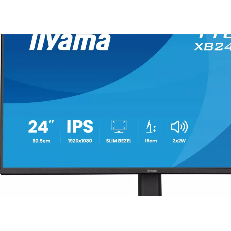 Monitorius IIYAMA XB2491HS-B1 60,5 cm (23,8 col.) 16:9 IPS su HDMI, DisplayPort ir įmontuotais garsiakalbiais