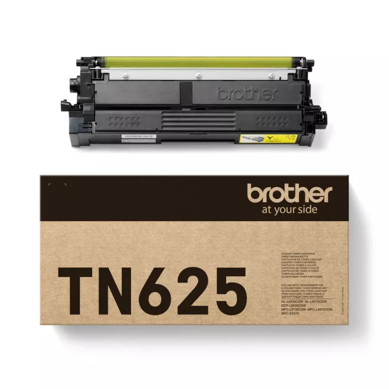 Originalus kasečių blokas Brother TN-625Y geltona, 1 vnt., 1800 puslapių