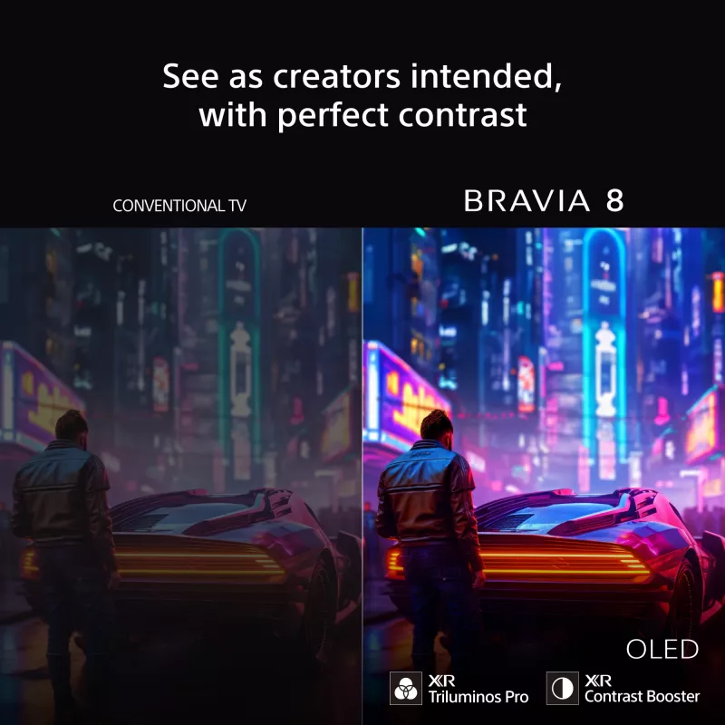 Sony BRAVIA 8 Series 65 colių OLED 4K HDR ekranas su Google TV, 3 metų PrimeSupport