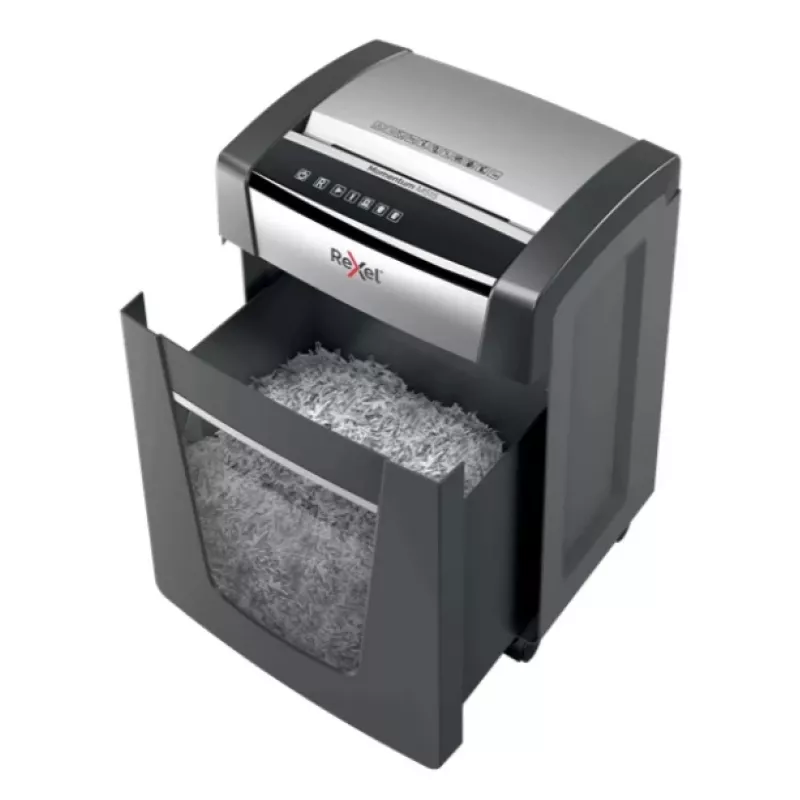 Popieriaus smulkintuvas Rexel M515 mikro pjūvis 23 cm 60 dB juodas, sidabrinis