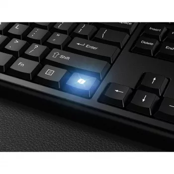 Kensington KM270 EQ belaidis darbalaukio rinkinys su įkraunama baterija, QWERTZ, juoda