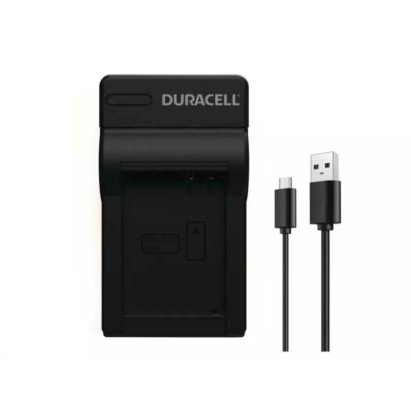 Duracell USB kroviklis skaitmeniniam fotoaparatui, Canon NB-10L, juodas, 5 V