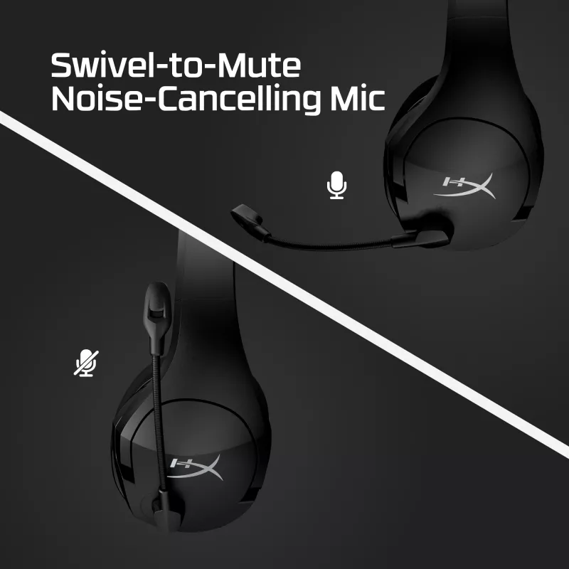 Belaidės žaidimų ausinės HyperX Cloud Stinger Core + 7.1 (Juodos)