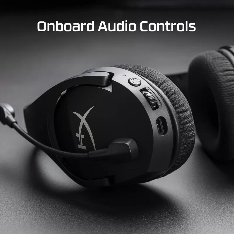 Belaidės žaidimų ausinės HyperX Cloud Stinger Core + 7.1 (Juodos)