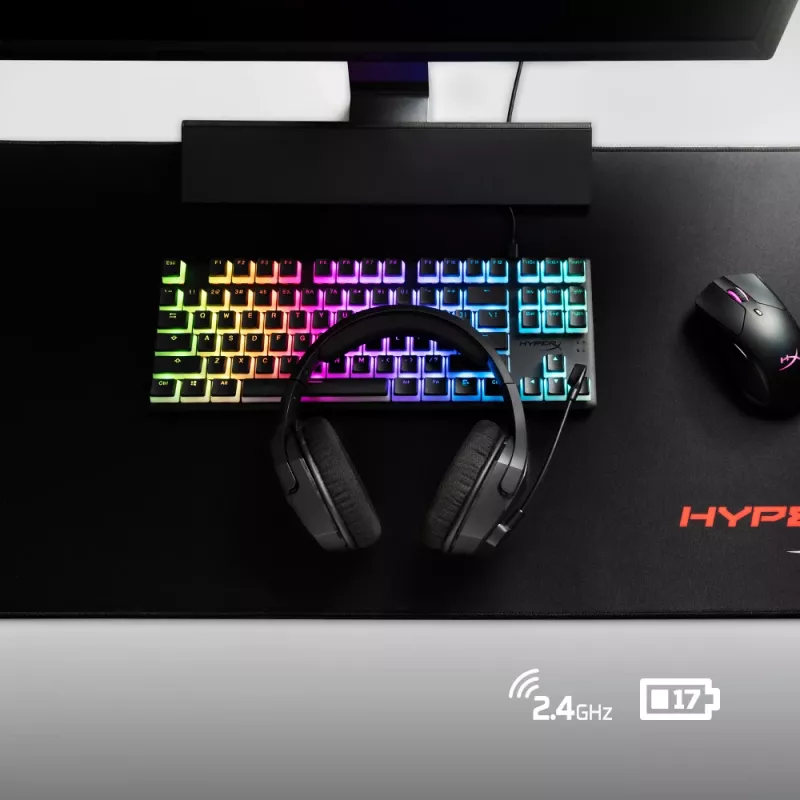 Belaidės žaidimų ausinės HyperX Cloud Stinger Core + 7.1 (Juodos)