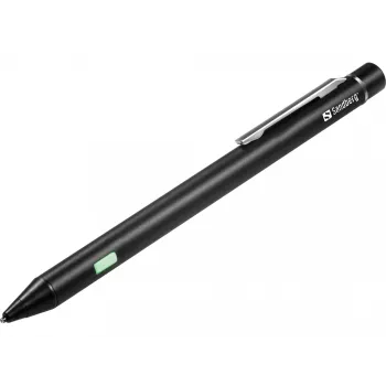 Sandberg Precision Active Stylus – aktyvus pieštukėlis išmaniesiems telefonams ir planšetėms, juodos spalvos, aliuminio ir vario korpusas, įmontuota ličio jonų baterija