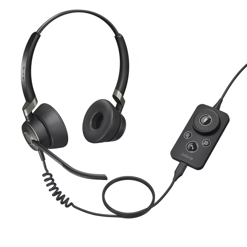 Jabra Engage 50 Stereo, laidinė ausinė, biurui / skambučių centrui, 20–20000 Hz, 96 g, juoda
