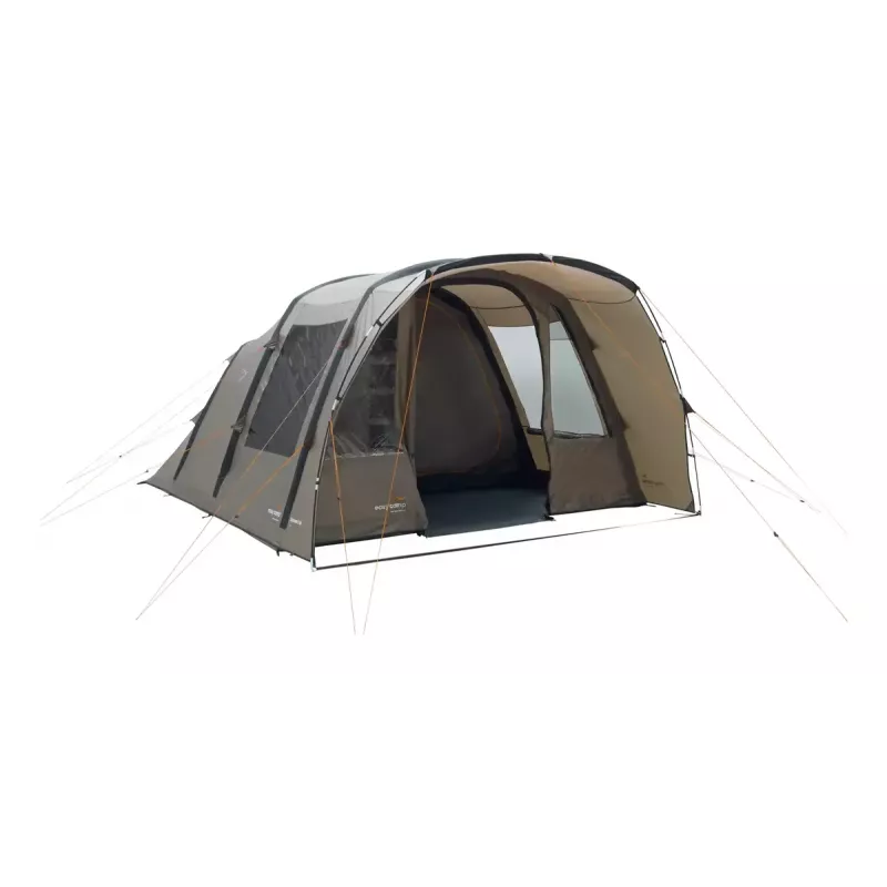 Palapinė tunelinė Easy Camp Brimnes 5 Air – 5 vietų, 470×320×195 cm, poliesterio stogas, polietileno grindys, stiklo pluošto strypai, vandens stulpelis 3 m