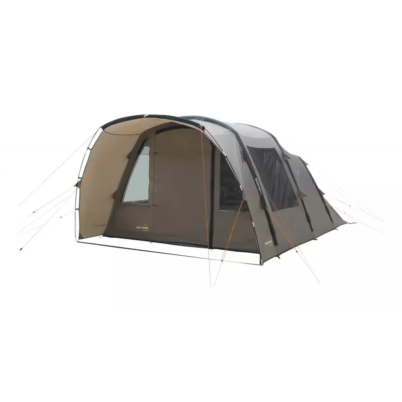Palapinė tunelinė Easy Camp Brimnes 5 Air – 5 vietų, 470×320×195 cm, poliesterio stogas, polietileno grindys, stiklo pluošto strypai, vandens stulpelis 3 m
