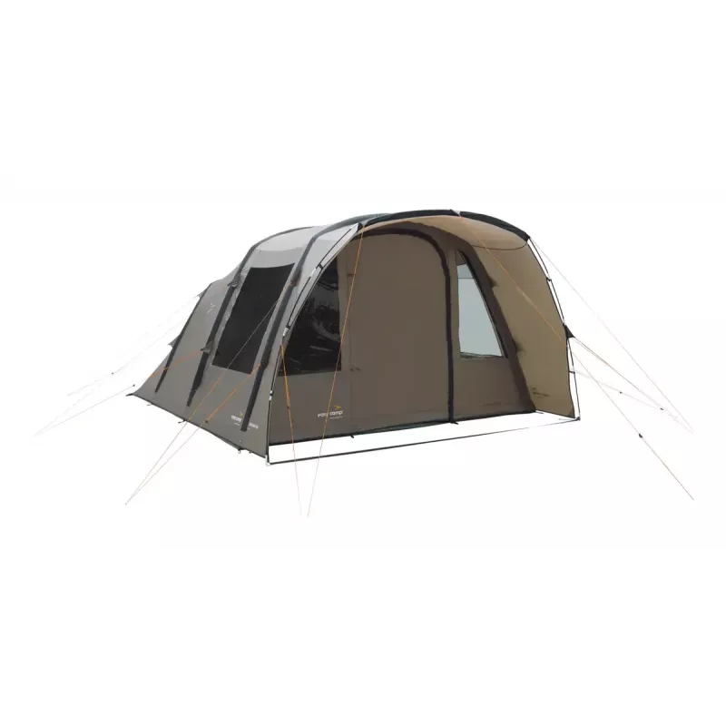 Palapinė tunelinė Easy Camp Brimnes 5 Air – 5 vietų, 470×320×195 cm, poliesterio stogas, polietileno grindys, stiklo pluošto strypai, vandens stulpelis 3 m