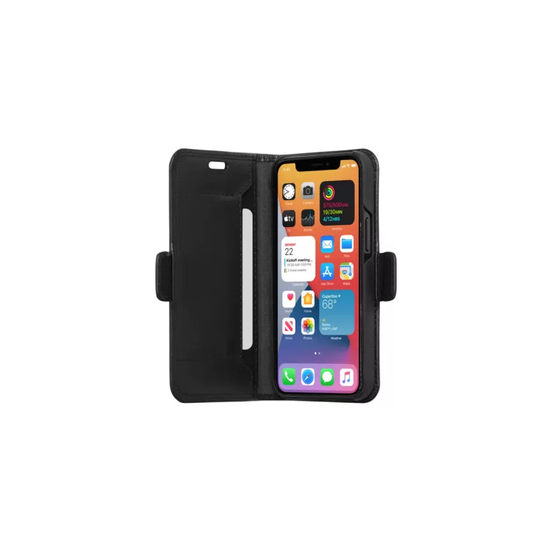 Dėklas-piniginė dbramante1928 Copenhagen Slim iPhone 12 mini Juoda