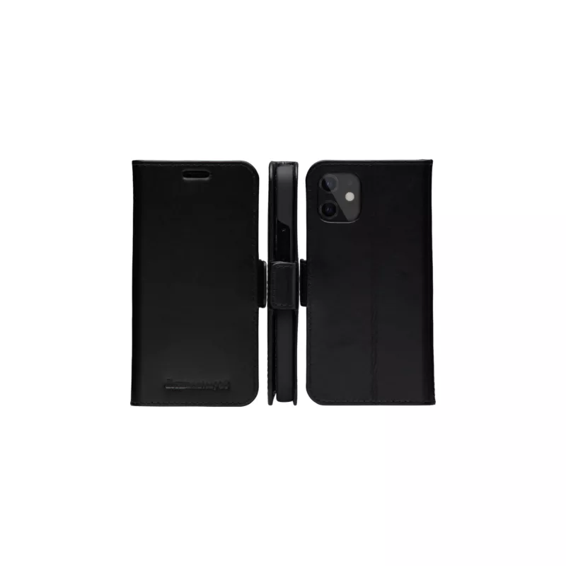 Dėklas-piniginė dbramante1928 Copenhagen Slim iPhone 12 mini Juoda