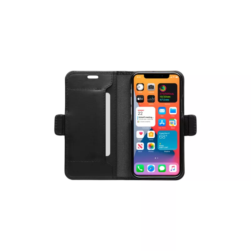 Dėklas-piniginė dbramante1928 Copenhagen Slim iPhone 12 mini Juoda