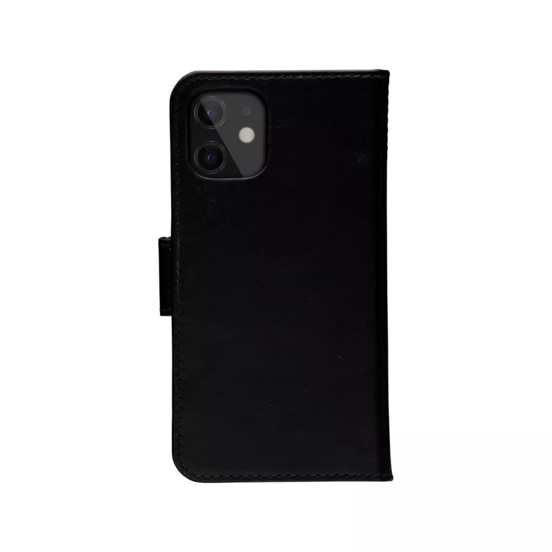 Dėklas-piniginė dbramante1928 Lynge, skirtas iPhone 12 mini 5,4 colio – juodas, 3 kortelių kišenės