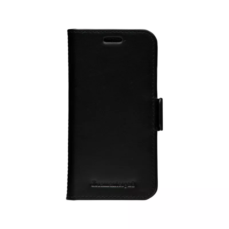 Dėklas-piniginė dbramante1928 Lynge, skirtas iPhone 12 mini 5,4 colio – juodas, 3 kortelių kišenės
