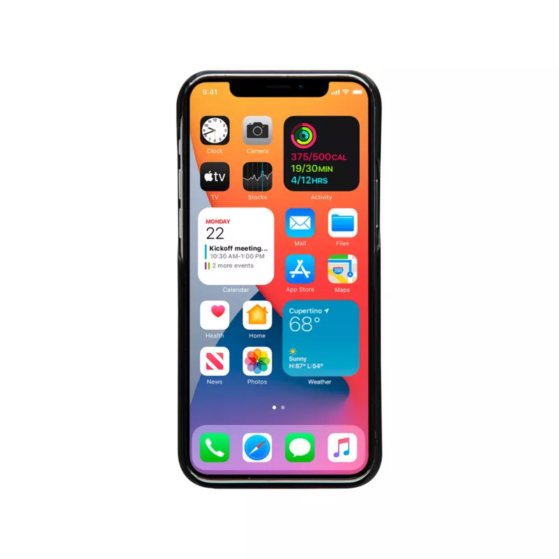 Dėklas-piniginė dbramante1928 Lynge, skirtas iPhone 12 mini 5,4 colio – juodas, 3 kortelių kišenės