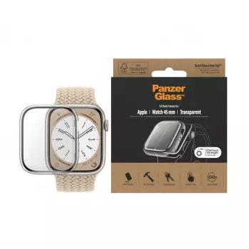 PanzerGlass ® Viso korpuso apsauga Apple Watch Series 9 | 8 | 7 | 45mm | Skaidri