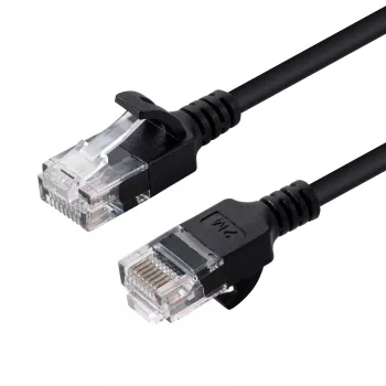 Microconnect V-UTP601S-SLIM tinklo kabelis 1 m Cat6 U/UTP juodas
