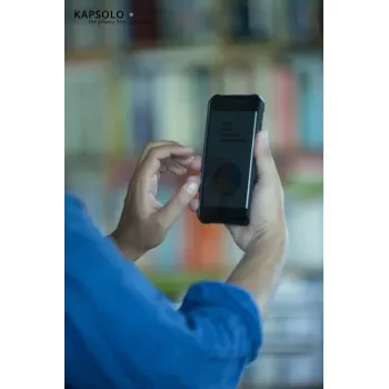 Privatumo filtras Kapsolo KAPSOLO 2-Way Adhesive Privacy Filter, iPhone 13 mini, 5,4 colio (13,7 cm), 63% šviesos pralaidumas, 3H atsparumas įbrėžimams