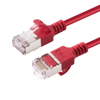 Microconnect V-FTP6A005R-SLIM tinklo kabelis Raudonas 0,5 m Cat6a U/FTP (STP)