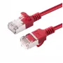 Microconnect V-FTP6A005R-SLIM tinklo kabelis Raudonas 0,5 m Cat6a U/FTP (STP)