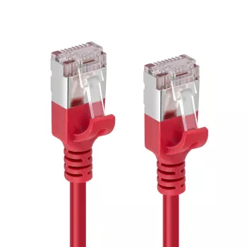 Microconnect V-FTP6A005R-SLIM tinklo kabelis Raudonas 0,5 m Cat6a U/FTP (STP)